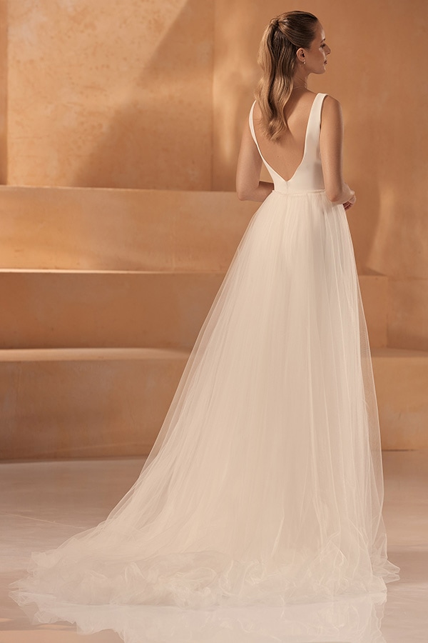 Bianco Evento bridal dress MARBLE overskirt (1)